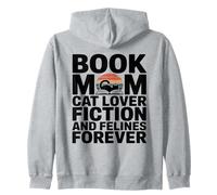 Livre Mom Cat Lover Fiction and Felines Forever Sweat à Capuche