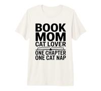 Livre Mom Cat Lover Just One More Chapter Cat Nap T-Shirt Haut de Gamme
