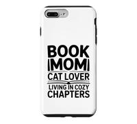 Livre Mom Cat Lover Living in Cozy Chapters Coque pour iPhone 7 Plus/8 Plus