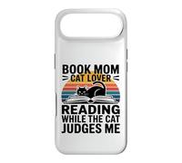 Livre Mom Cat Lover Reading While The Cat Judges Me Coque pour iPhone Air