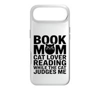 Livre Mom Cat Lover Reading While The Cat Judges Me Coque pour iPhone Air