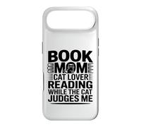 Livre Mom Cat Lover Reading While The Cat Judges Me Coque pour iPhone Air