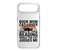 Livre Mom Cat Lover Reading While The Cat Judges Me Coque pour iPhone Air