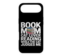 Livre Mom Cat Lover Reading While The Cat Judges Me Coque pour iPhone Air