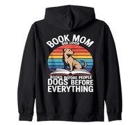 Livre Mom Dog Lover Livres Dogs Before Everything Sweat à Capuche