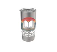 Livre Mom My Weekend Is Fully Booked Reader Humour Gobelet isotherme en acier inoxydable double paroi