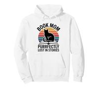 Livre Mom Purrfectly Lost in Stories Cat Reading Sweat à Capuche
