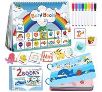 Livre Montessori Quiet Book Busy Gommettes Enfants 2 ans Jouet Enfant Puzzle 3 Jeux Jouets Bebe Coloriage Fille Cadeau Activite Jeu Peinture Educatif 4 5 6 GarçOn Anniversaire Motricité Fine