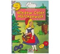 Livre motif window color la petite fille dans la foret - modele peinture fenetre (langue allemand) multicolore G