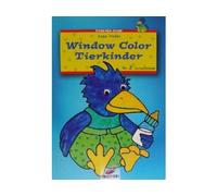 Livre motif window color oiseau bleu - modele peinture fenetre (langue allemand) multicolore