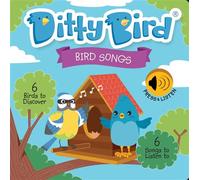 Ditty Bird Livre Tout-Petits Édition Oiseau | Livre Sonore Réaliste d'oiseaux | Livres Interactifs 1 à 3 Ans | Sensoriels, Musicaux | Jouets Robustes Bébés