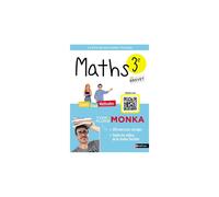 Livre Nathan Maths 3e Le livre de ma chaîne YouTube Révisions exercices corrigés QR codes vidéos Rouge
