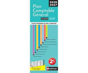 Livre Nathan Plan Comptable Général 2026/2027 Accordéon plastifié multicolore