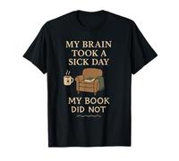 Livre Nerd Humour Fiction Escape Burnout Bibliophile Vibes T-Shirt