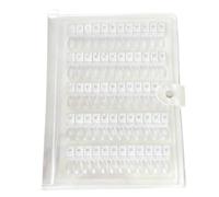 Livre nuancier ongles 120 couleurs, support de présentation pour vernis gel à fixation solide, avec 60 pièces d’ongles détachables, livret pour salon de nail art, 28 x 20,5 cm, blanc