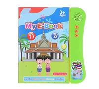 Livre numérique d'apprentissage des Langues, Livre Parlant avec Son Anglais thaïlandais pour l'apprentissage des Mots, éducation préscolaire (Verte)