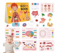 Livre occupé du corps humain pour les , Livre d'anatomie du corps humain pour les - Activité de voyage en tout-petits éducatives | Livre du corps humain pour tout-petit, maternelle d'apprentissage des