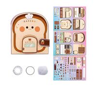 Livre occupé et silencieux sans découpe - Jouet interactif de création de dessins animés, activité pratique de développement des compétences | pages d'apprentissage réutilisables, conception éducative