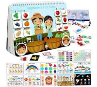 Livre occupé pour Enfants | Livre occupé préscolaire pour Les Tout-Petits, Apprentissage éducatif, activités interactives pour Tout-Petits, Autocollant réutilisable pour Les - de 1 à 3 Ans