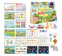 Livre occupé pour la maternelle,Livre occupé pour la maternelle - Livres d'apprentissage éducatif précoce | Jouet d'apprentissage préscolaire, activités d'apprentissage de la maternelle pour garçons e