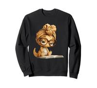 Livre Ouvert bébé Dinosaure Lecture Reptile Portrait Graphique Sweatshirt