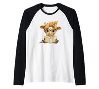 Livre Ouvert bébé Vache Lecture Animal Amant Graphique Veau Rond Manche Raglan