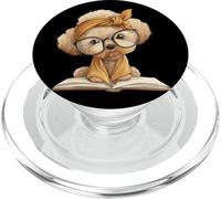 Livre Ouvert en Peluche pour Chiot - Portrait Graphique pour Amoureux des Chiens PopSockets PopGrip pour MagSafe