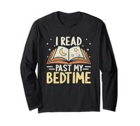 Livre Ouvert « I Read Past My Bedtime Moon Stars » Manche Longue