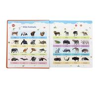 Livre Parlant de Mots - 29,5x24,3x3 cm Premier Jouet sonore Anglais | Livre de prononciation interactif 15 en 1 | Jouets éducatifs Phonics pour de 2 à 6 Ans