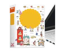 Livre parlant de mots en langue anglaise,Activités éducatives pour la petite enfance avec sons,Apprendre l'anglais avec des sons - Pour les enfants hommes et femmes 2 à 6 ans, l'âge préscolaire