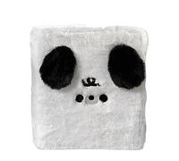 Livre peluche rangement souvenirs - Classeur enfant doux toucher, couverture peluche chien adorable, pochettes espace stockage, facile transport, organise photos notes écriture | maison crèche materne