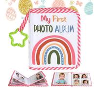 Livre Photo Bébé, De Mémoire Personnalisé, 7.09x5.51in Memories Album, Rainbow Print Design, Baby Shower Keepsak For Babies Photos, Gender Revelow