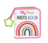 Livre Photo Bébé | Livre de Souvenirs Bébé - Carnet Imprimé Arc-en-avec Crochet Étoile pour Premier Anniversaire École Famille Nouveaux Parents Fête des Mères