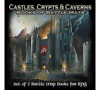 Livre Plateau de Jeu : Pack de 2 Livres - Castles, Crypts & Caverns
