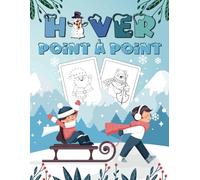 Livre point à point de la saison d'hiver pour adultes: Gros caractères | Scènes naturelles d'hiver de Noël | 126 pages | cadeau pour .. Puzzles