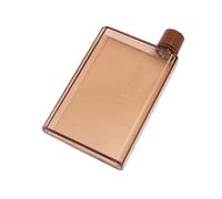 Livre Portable Papier Tasse Botlte Plat Bouteille D'eau Écologique Externe Sport Bouteille De Boisson Bouilloire En Plastique Transparent - Type Brown 1pcs-A6 350ml