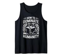 Livre pour chat How To Dominate Humanity Cat Book Kitten Plants Amoureux des chats Débardeur