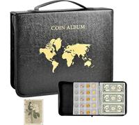 Livre Pour La Collecte De Pièces: Album Porte-Monnaies, Antipoussière, Classeur De Stockage De Devises, Organisateur De Pièces Transparent Imperméable | Livre Portable Pour Collecter Des Pièces