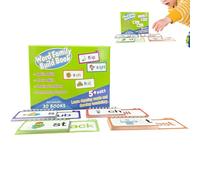 Livre pour la Construction des Familles de Mots | Jeu Éducatif Des Sons Des Lettres,Cartes Flash Pour La Rime Des Lettres,pour La Maternelle Salle De Voyage Homeschool Lecture Parent