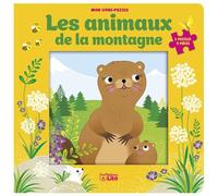 Livre puzzle 9p animaux montag 5 puzzles de 9 pieces - Corinne Lemerle - Lito - cartonné - Jeux livres objets