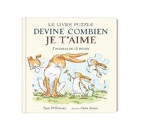 Livre-puzzle L'école des loisirs Devine combien je t'aime - Le livre puzzle 7 puzzles de 12 pièces (98 pièces) Couverture crème