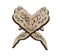 Livre sacré pliable en bois sculpté livres de prière, bureau islamique, lecture de la Bible Bo Coran pour église