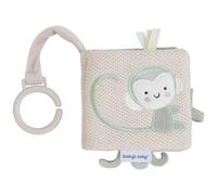 Livre Sensoriel Bébé En Tissu Avec Miroir Et Textures ? Jouet D?éveil Nomade Dès La Naissance Gris, Écru, Vert D'eau TU