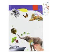 Livre Sonore De L'Alphabet - Plus De 470 Mots, Jeu De Mots Amusant Et Jouets Bilingues, Appuyez pour Apprendre La PhonéTique, 21 ThèMes, Livre Musical Interactif, pour L'Apprentissage du Langage