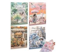 Livre Stickers, 3D Cozy Livre De Stickers Scrapbooking, 20 Feuilles Autocollantes, Pelables Page Par Page, Faciles à Décoller, Pour Adultes Et Enfants, Anti-Stress Et Loisirs Créatifs (4pcs)