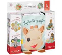 Livre tapis d’éveil - SOPHIE LA GIRAFE - 7 émotions - Textures variées - Recto verso noir et blanc