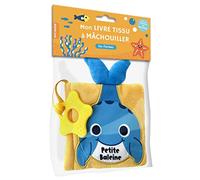 Livre tissu à mâchouiller - petite baleine
