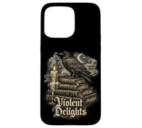Livre Violent Delights Dark Academia Raven Read Gothic Horror Coque pour iPhone 15 Pro Max