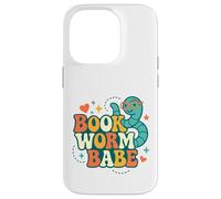 Livre Worm Babe Cute Reader Back to School Love Vintage Coque pour iPhone 14 Pro