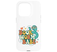 Livre Worm Babe Cute Reader Back to School Love Vintage Coque pour iPhone 15 Pro